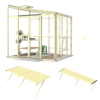 Lean-To 8ft5 x 6ft7 Ivory *Ultimate Package*